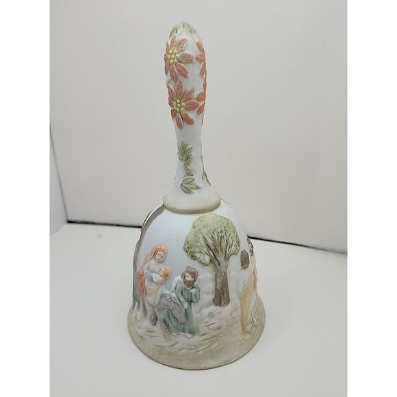 Vtg 1982 Lefton China Porcelain Nativity Bell Geo Z Christopher Collection 03431 - Picture 3 of 9
